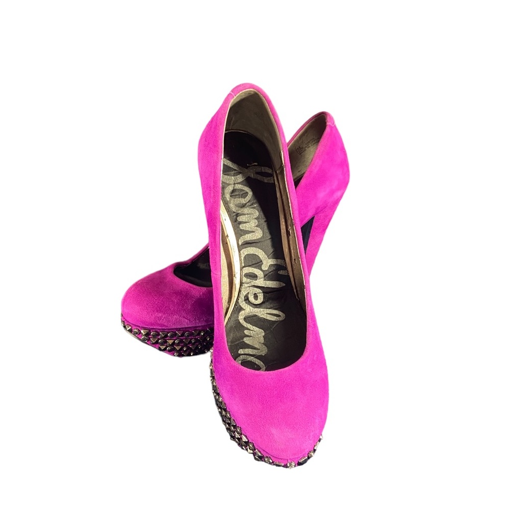 Sam Edelman Fuschia Platform Pumps